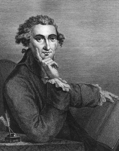 Thomas Paine, graviert von William Angus, 1791 von American School